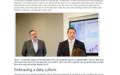 Empowering your organization to embrace a data culture with Power BI