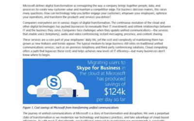 How cloud-based PBX and PSTN save Microsoft more than $120,000 per day with Skype for Business