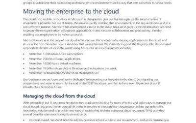Managing the enterprise cloud with Operations Management Suite
