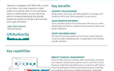 Microsoft Dynamics 365 Business Central capabilities doc