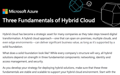 3 fundamentals for a successful hybrid cloud